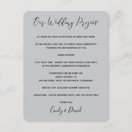 Spendenkarte - Romantischer Wald Begleitkarte