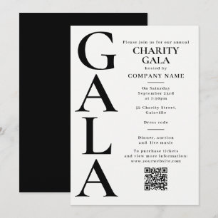 Spendenvorlage für Charity-Gala Fundraising-Event  Einladung