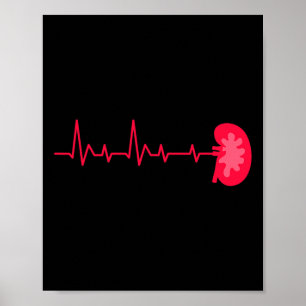 Spender - Ekg Herzschlag Nierenerkrankung Bewussts Poster