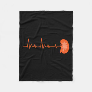Spender - Ekg Herzschlag Organ Nierenerkrankung Aw Fleecedecke