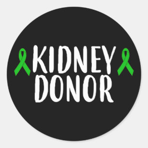 Spender Transplantation Lebendspender Runder Aufkleber