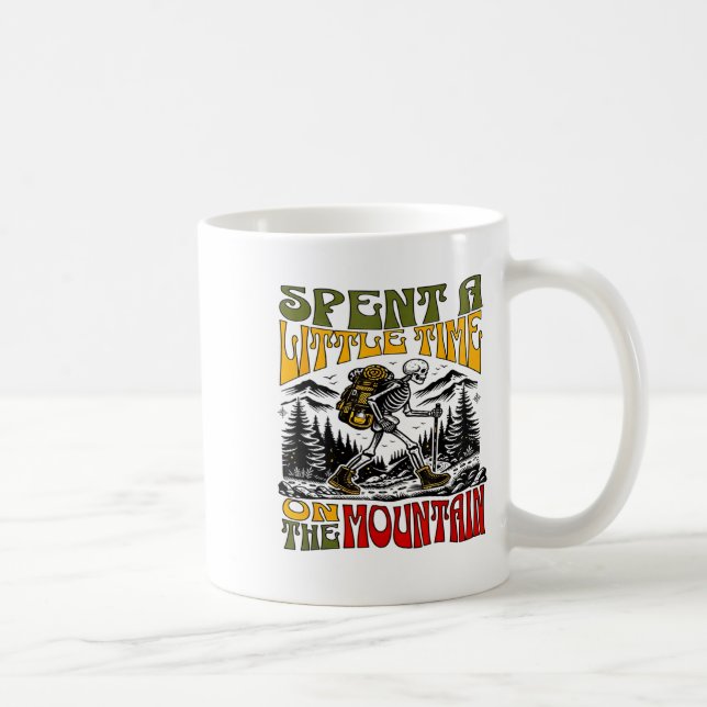 Spent A Little Time On The Mountain - Skeleton Hik Kaffeetasse (Rechts)