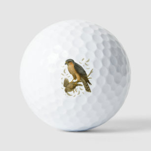 Sperber im Wald – Überraschungsangriff auf Spatz Golfball