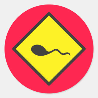 SPERM-Kreuzung Runder Aufkleber