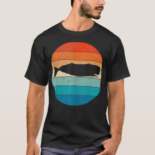 Sperm Whale 70s Retro Thema Party Style Vintage Co T-Shirt