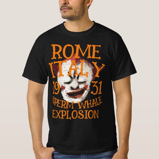 Sperm Whale Explosion ROME ITALIEN 1931 T-Shirt (Vorderseite)