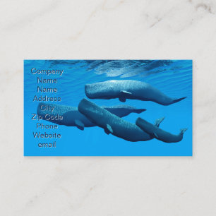 Sperm Whale Family Visitenkarte