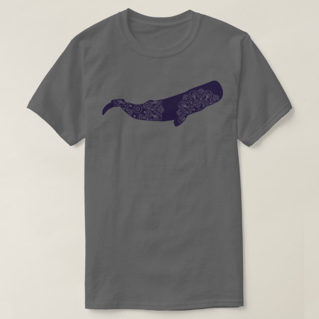 Sperm Whale Mandala T-Shirt (Design vorne)
