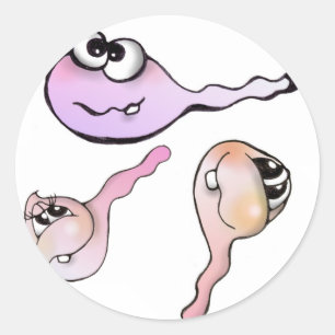 Spermien, sperm, aufkleber, kaulquappen, sticker