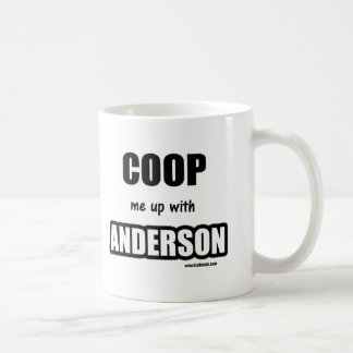 Sperren Sie mich oben mit Anderson ein Kaffeetasse