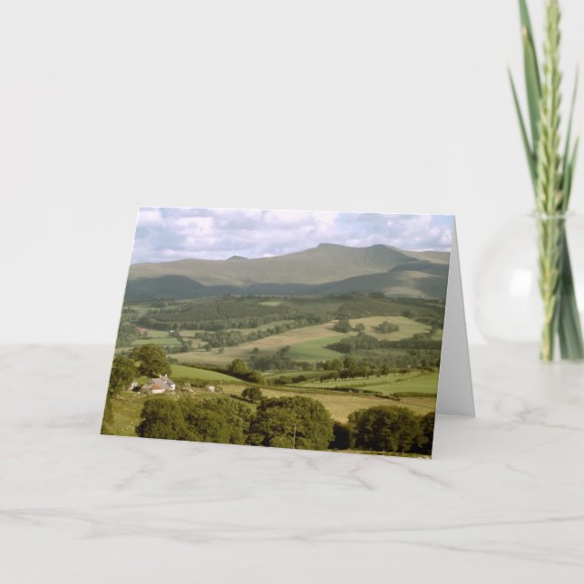 Sperren Sie y-Fan und Criben, Brecon, Wales ein Karte (Vorderseite)