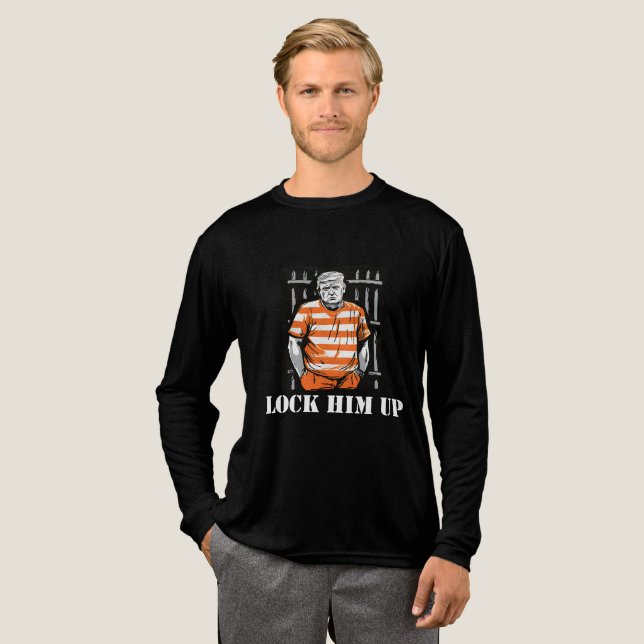 sperrt ihn ein Tri-Blend shirt (Volle Vorderseite)