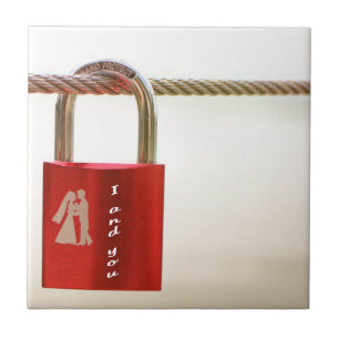 Sperrung der Liebe Fliese