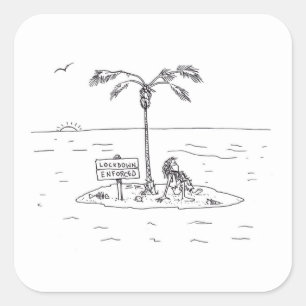 Sperrung Enforcierte große Aufkleber