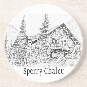 Sperry Chalet-GedenkUntersetzer Sandstein Untersetzer