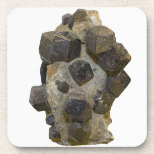 Spessartite in der Matrix Getränkeuntersetzer