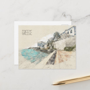Spetses Insel Griechenland Postkarte – Vintage Rei