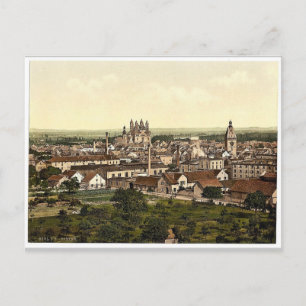 Speyer, allgemeine Ansicht, der Rhein, Deutschland Postkarte