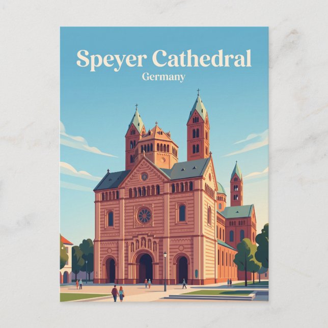 Speyerer Dom Deutschland Postkarte (Vorderseite)