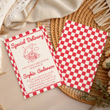 Spezial-Lieferung Pizza Baby Shower