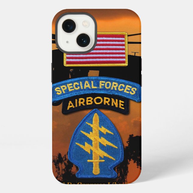 Spezialeinheiten Green Berets SF SFG SOF Veteranen iPhone Hülle (Rückseite)