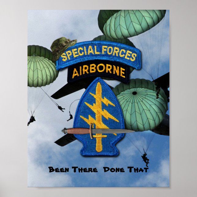 Spezialeinheiten Gruppe Grüne Berets SFG SF Vets Poster (Vorne)