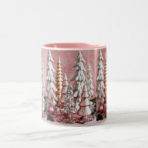 ****** SPEZIALISIERUNG FÜR PINK LOVER'S CHRISTMAS  ZWEIFARBIGE TASSE