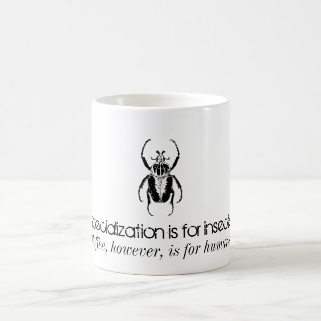 Spezialisierung ist für Insekten Tasse (Mittel)