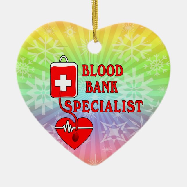 SPEZIALIST DER BLUTBANK KERAMIK ORNAMENT (Vorne)