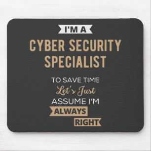 Spezialist für Cybersicherheit Mousepad