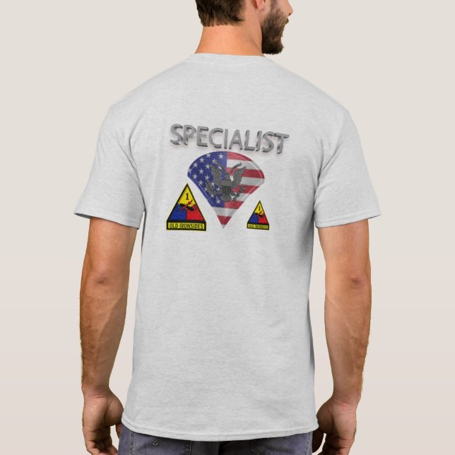 Spezialist für gepanzerte Division T-Shirt (Rückseite)