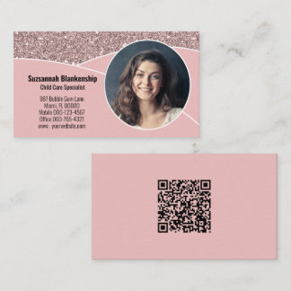 Spezialist für Kinderbetreuung - Foto QR-Code Visitenkarte