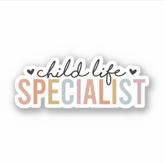 Spezialist für Kinderleben, CLS, Geschenk für Kind Aufkleber (Vorderseite)
