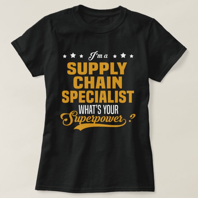 Spezialist für Lieferkette T-Shirt (Design vorne)
