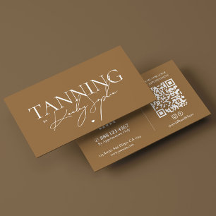 Spezialist für minimales Bräunen Bronze Spray Tan Visitenkarte