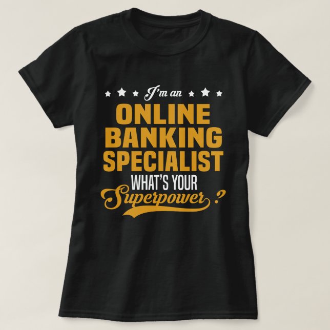 Spezialist für Online-Banking T-Shirt (Design vorne)