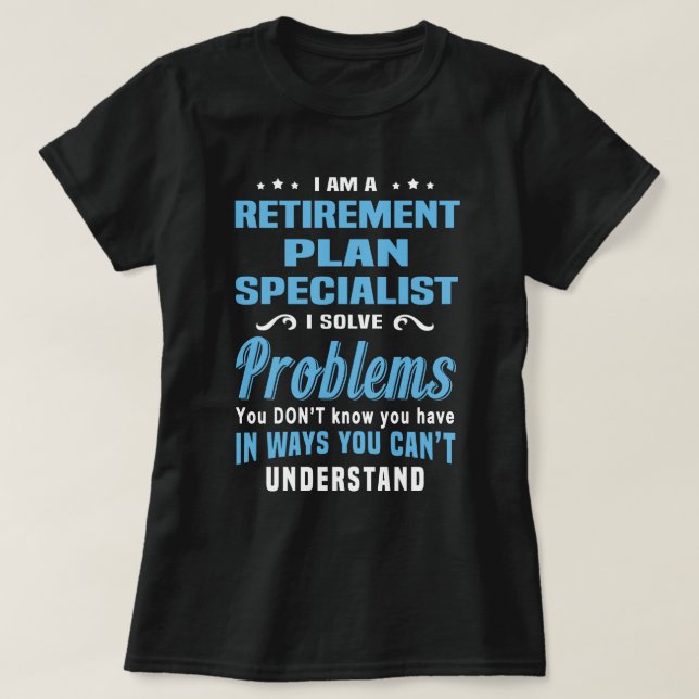 Spezialist für Rentenplan T-Shirt (Design vorne)