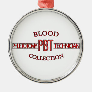 SPEZIALISTPBT PHLEBOTOMY-TECHNOLOGIE-BLUT-SAMMLUNG SILBERNES ORNAMENT