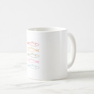 Spezialitäten-Tasse Logo Sardinen für Cafés Kaffeetasse