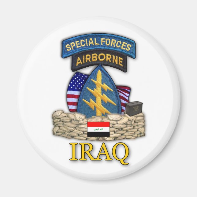Spezialkräfte Grüne Berets iraq Kriegsveteranen Ma Magnet (Vorne)