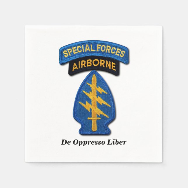 Spezialkräfte Grüne Berets SFGA SFG SF Veteranen Serviette (Vorderseite)