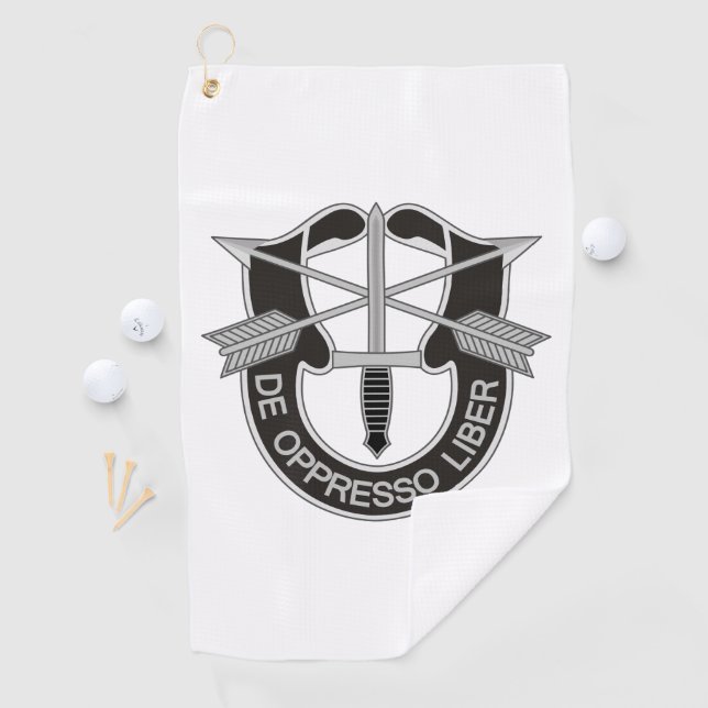 Spezialkräfte SF De Oppresso Liber Golfhandtuch (Insitu)