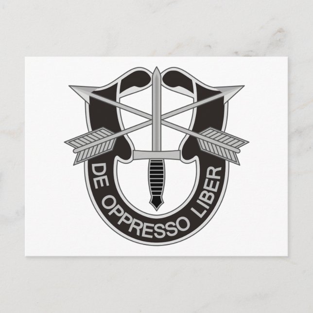 Spezialkräfte SF De Oppresso Liber Postkarte (Vorderseite)