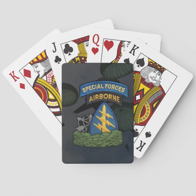 Spezialstreitkräfte Veteranen Poker Cards Spielkarten (Rückseite)
