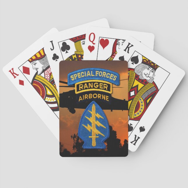 Spezialstreitkräfte Veteranen Poker Cards Spielkarten (Rückseite)