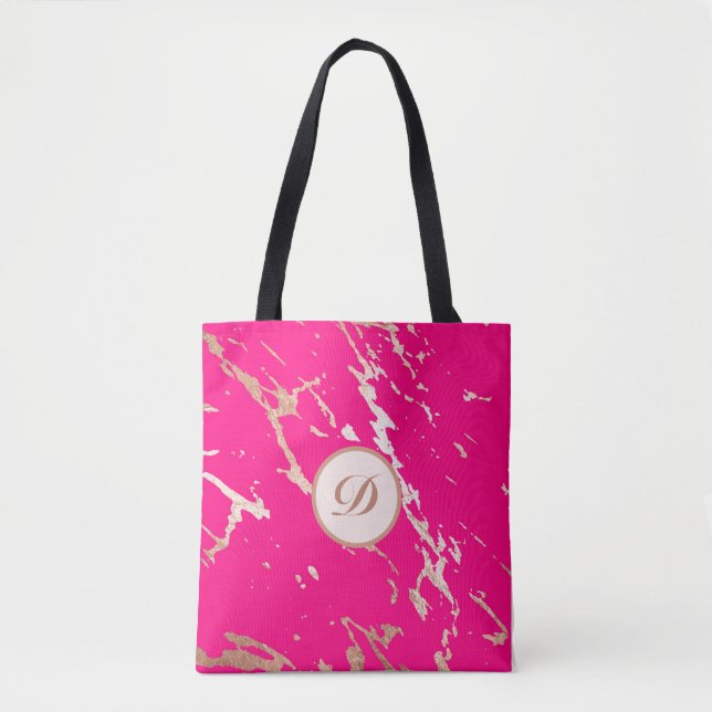 Speziell für die Verwendung von Hot-Pink und Gold  Tasche (Vorderseite)