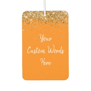 Speziell für Ihr Angebot Personalisiert Orange & W Autolufterfrischer