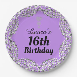 Spezielle 16. oder Party-Teller bearbeiten Pappteller