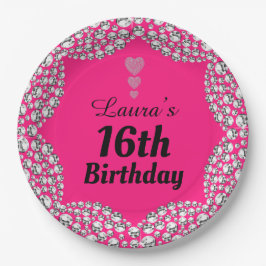 Spezielle 16. oder Party-Teller bearbeiten Pappteller