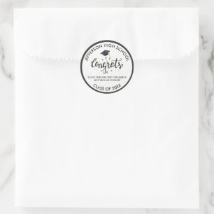 Spezielle Abschluss Glückwunsch Grad Cap-Klasse 20 Runder Aufkleber